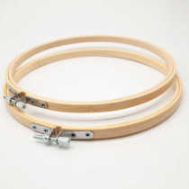 Bamboo wood embroidery thickness 1cm diameter 19cm