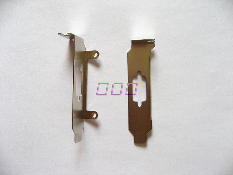 PCI-E dual serial port card short iron sheet half-height bezel 2U DELL HP small main shell set half-height bezel