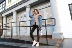 Mùa đông nước ngoài cổng gió giả lông lót phù hợp với hai mảnh denim cotton trùm đầu áo khoác ngắn giản dị hair tóc thỏ áo lông thỏ cao cấp Faux Fur