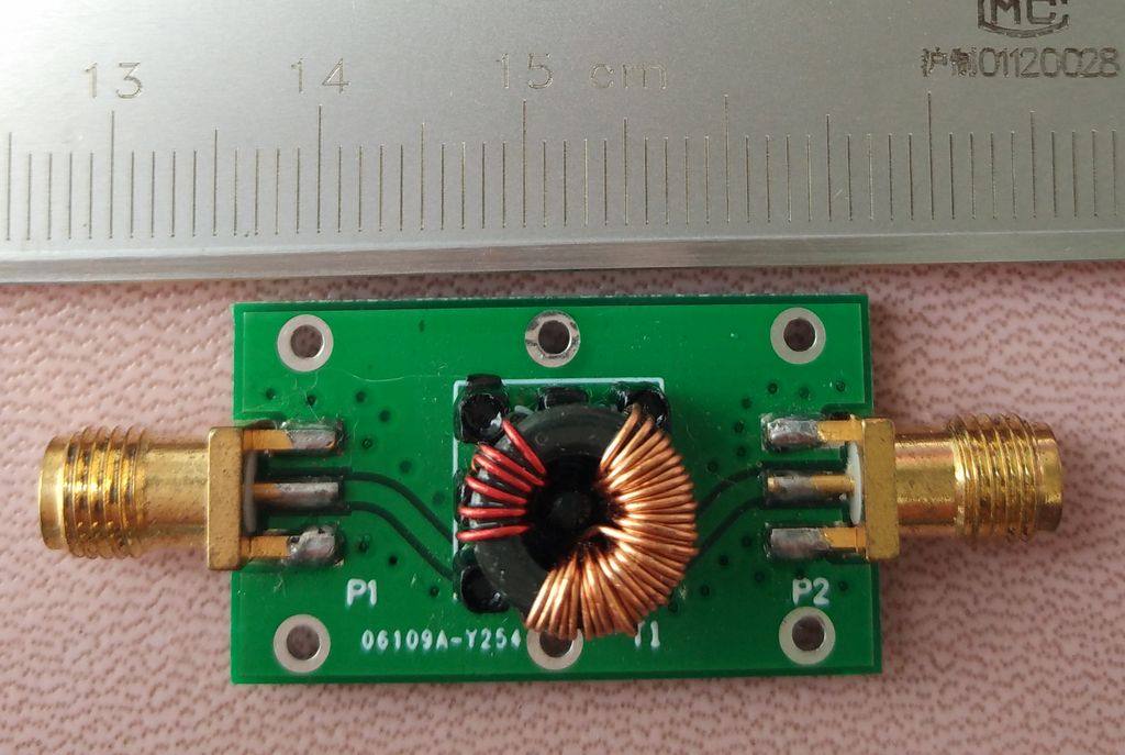 Impedance converter transformer turns ratio:5T:35T Bandwidth:0 1M-5M