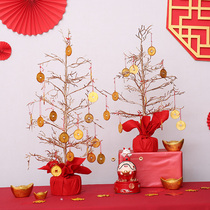 New Years Day New Years Day decorations Winter Qingred Fruit Fat Property Tree Home Desktop Pendulum Pieces Counter Spring Festival Windows Scene Beauty Chen