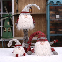 Christmas decorations hanging decoration paparazzi snowman elderly pendants decorated with Christmas tree telescopic dolls teething and old people swinging pieces