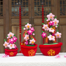 New Years New Years New Years Day decorations Orange Trees Counter Tabletop Flowers Open Rich And Expensive Pendulum Spring Festival Scene Arrangement Items Hem