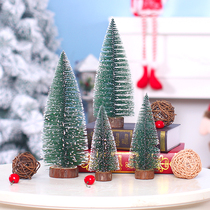 Christmas White Cedar mini Christmas tree pine needle flocking bubble Matt small tree ornaments desktop ornaments
