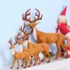 Christmas round corner simulation Deer Christmas Sika Deer Christmas decorations Desktop ornaments Christmas Decoration Elk