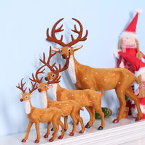 Christmas fillet simulation deer Christmas sika deer Christmas decorations desktop ornaments Christmas decoration Elk