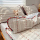 Pastoral style flower full cotton wash cotton four-piece set
