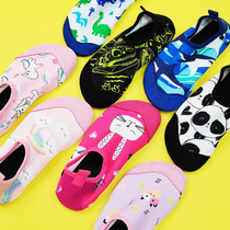 Childrens beach shoes swimming non-slip skin-fitting river shoes diving and snorkeling socks anti-cut wading shoes baby beach socks