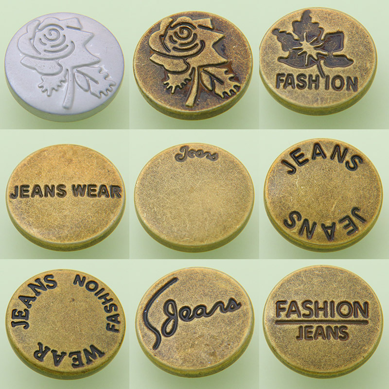 Denim Clothing Buttons, Round Metal Buttons, Jeans Buttons, Clothing Suspenders Buttons, Metal Buttons, Adjustable Waistband Buttons