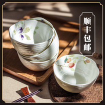 Spot Japan imported Narumi Narumi LUCYS GARDEN 11cm Lucy GARDEN bone China bowl 5 gift boxes