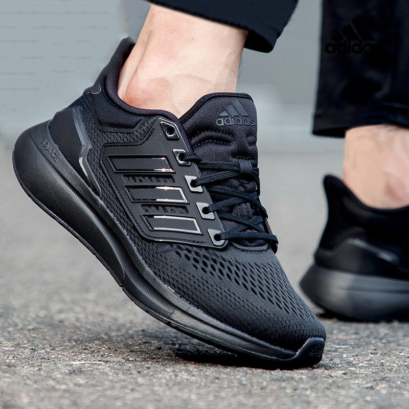 Adidas EQ21 M H00521 shoes black - KeeShoes