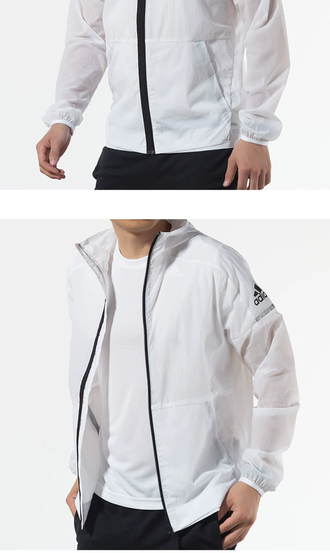 Adidas Adidas jacket nam 2020 mùa thu và mùa đông mới đích thực áo khoác thể thao nam trùm đầu mặc giản dị - Áo khoác thể thao / áo khoác