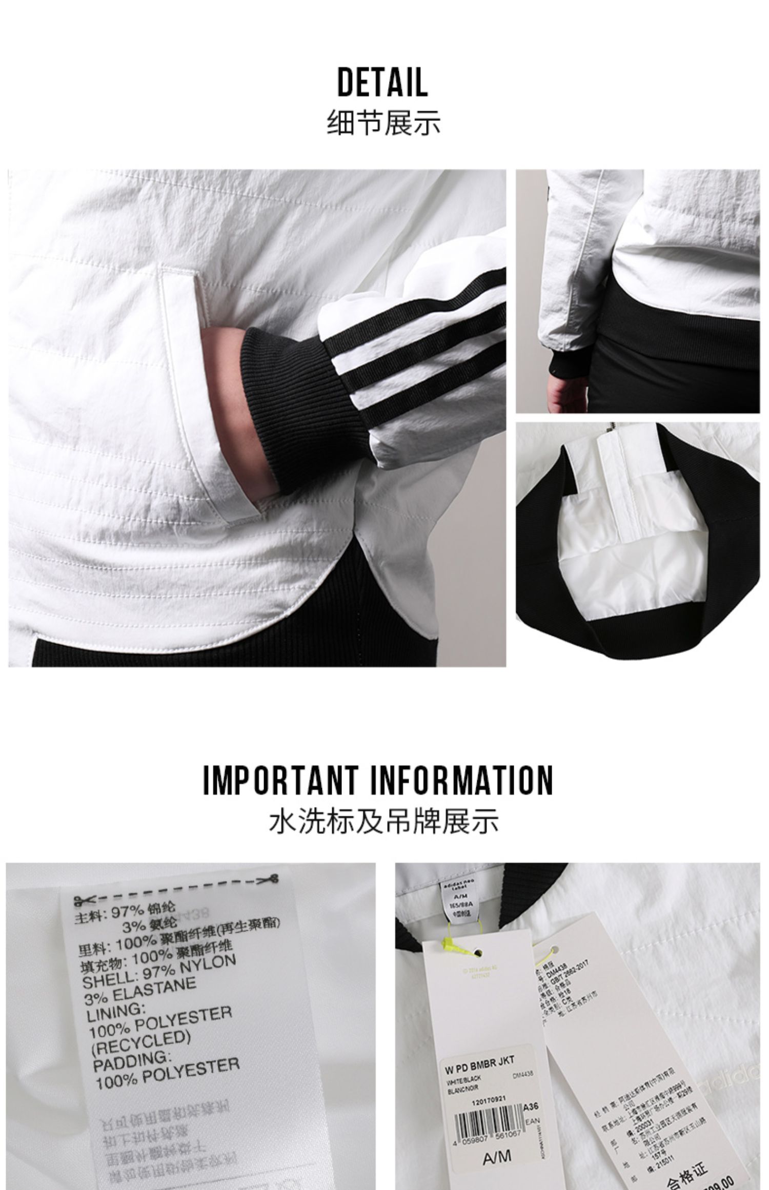 Áo khoác Adidas Adidas nữ 2019 mới đích thực áo khoác cotton NEO cổ điển DM4438 - Quần áo độn bông thể thao áo phao cao cấp