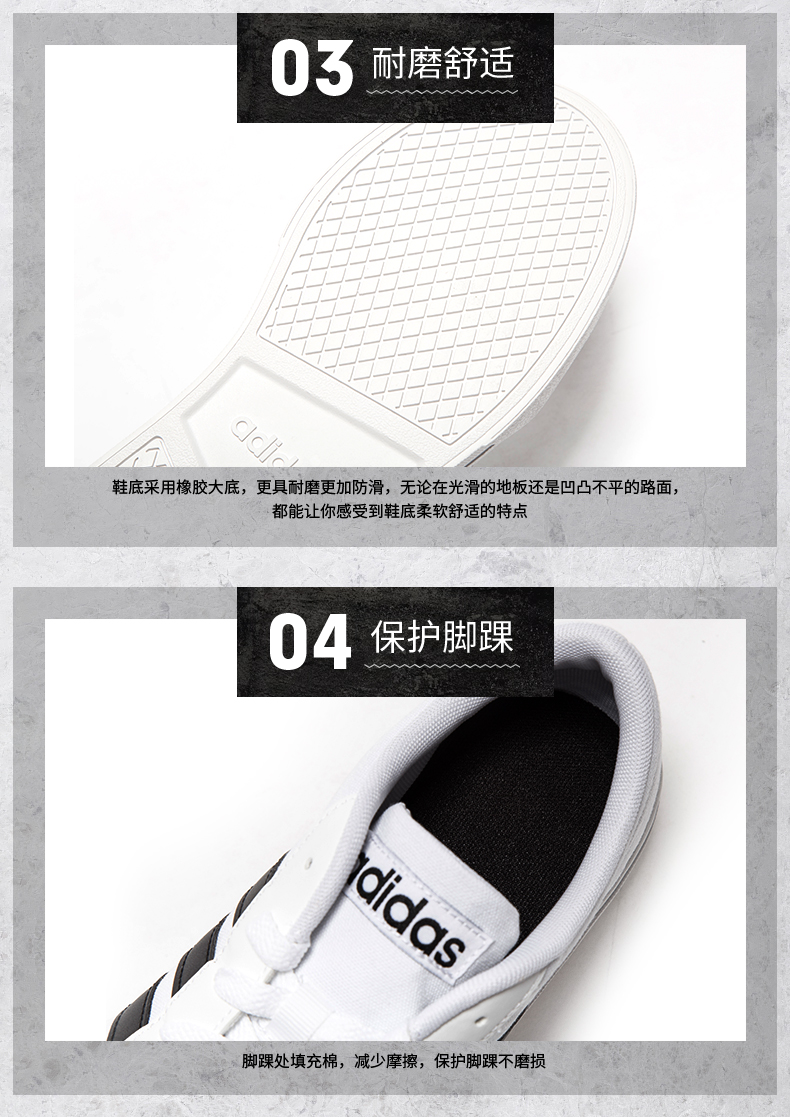 Adidas nam giày 2018 mùa hè mới NEO giày vải giày trắng sneakers giày sinh viên giày thường giày thể thao gucci