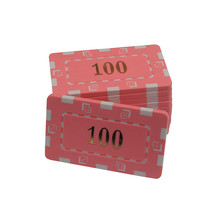 Texas Holdem chip tokens 0102 rectangular bronzing chess room Mahjong chips Baccarat custom chip coins