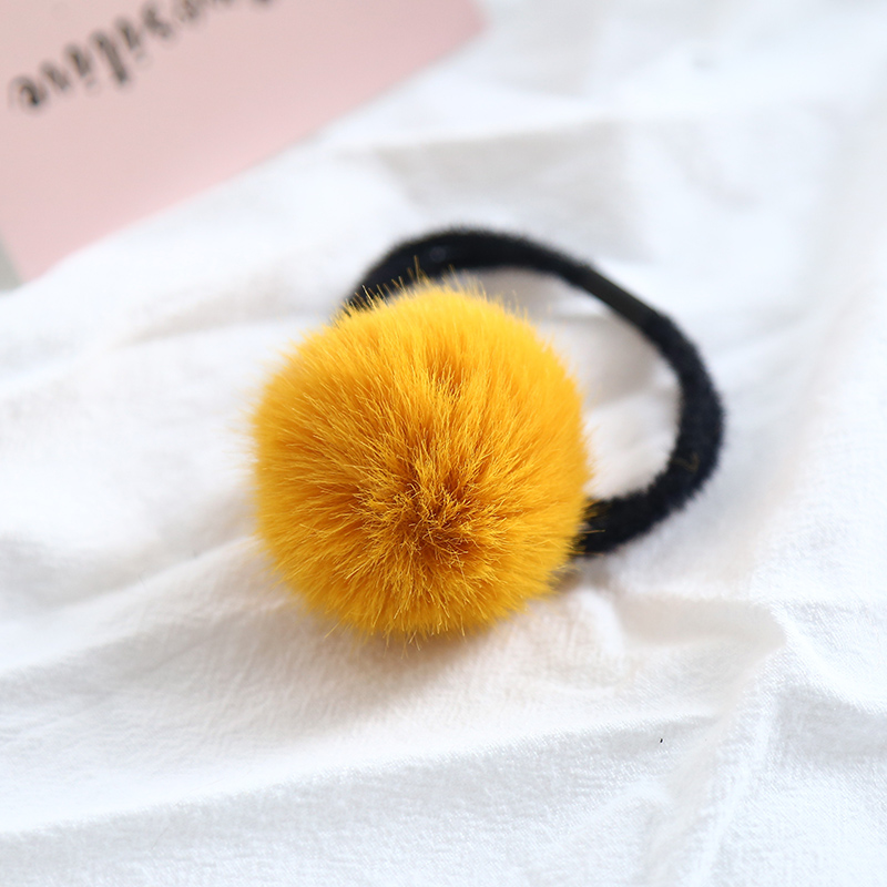 Trẻ em tiara headband tóc vòng phiên bản Hàn Quốc của mùa thu và mùa đông giả thỏ tóc bóng cô gái tóc phụ kiện cao su buộc tóc đầu hoa bao da hộp kẹp tóc cho bé gái