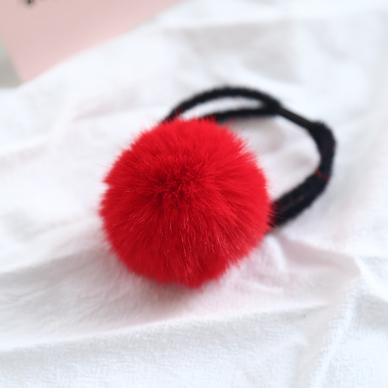 Trẻ em tiara headband tóc vòng phiên bản Hàn Quốc của mùa thu và mùa đông giả thỏ tóc bóng cô gái tóc phụ kiện cao su buộc tóc đầu hoa bao da hộp kẹp tóc cho bé gái
