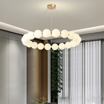 Lanti lighting Nordic magic bean lamp light luxury dining hall lamp modern simple 2021 New dustproof Pearl living room chandelier