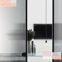 Customized new Chinese old steel window super white Changhong embossed glass bathroom kitchen door European style simple screen