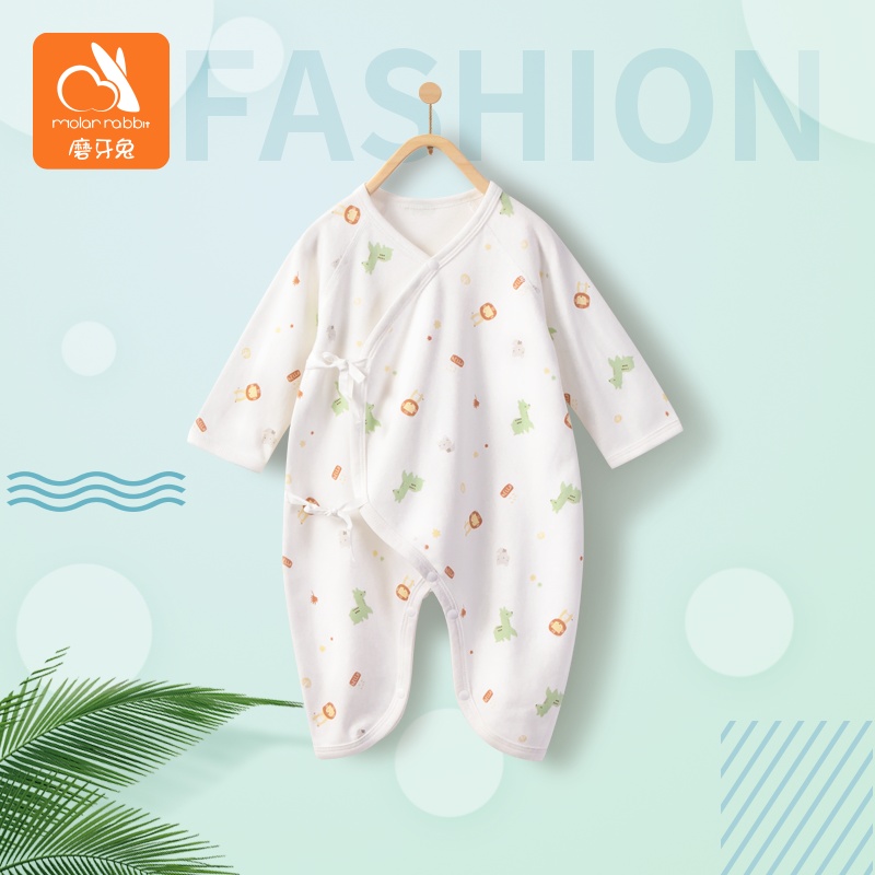 婴儿连体衣纯棉宝宝衣服春秋和尚服-秒客网