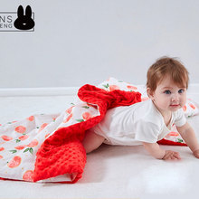 婴幼儿童法兰绒豆豆毯抱被