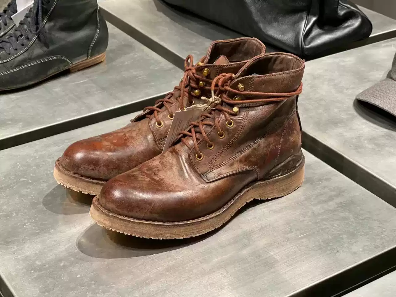 visvim 23aw I.C.T Virgil Boots Folk 牛皮靴子-淘寶Taobao | 天貓Tmall