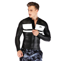 New mens 3MM thickened warm wetsuit waterproof mother suit snorkeling winter swimming snorkeling suit light skin split top