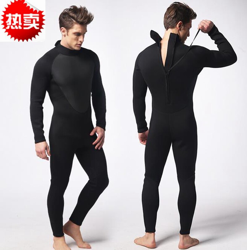 Special price Men's 3MM black Lieven body Long sleeves floating diving suit Winter swimsuit thickened Warm Sailing Yacht Board Morrowing