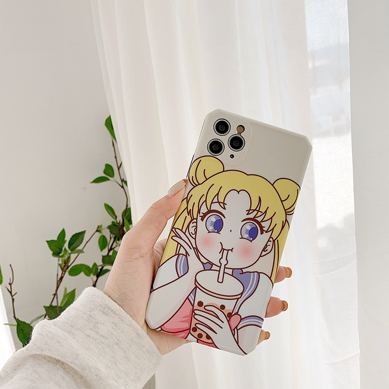 Apple 11 Phone Protection Shell Beauty Less Women Fighters Ins Windnets Red 7 8plus Soft Silicone Camera Full Pack Anti-Fall