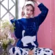Đồ ngủ nữ mùa đông dày san hô lông cừu đồ ngủ phụ nữ mùa thu và mùa đông dễ thương flannel phụ nữ dịch vụ nhà phù hợp với chính hãng đồ bộ dài tay mặc nhà