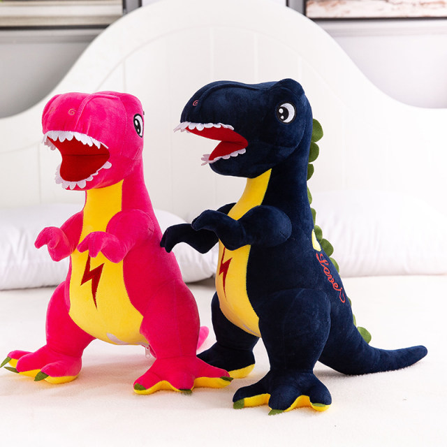 New Tyrannosaurus Rex Doll Lightning Dinosaur Plush Toy Cute Doll Boy Sleeping Pillow ຂອງຂວັນວັນເດັກນ້ອຍ