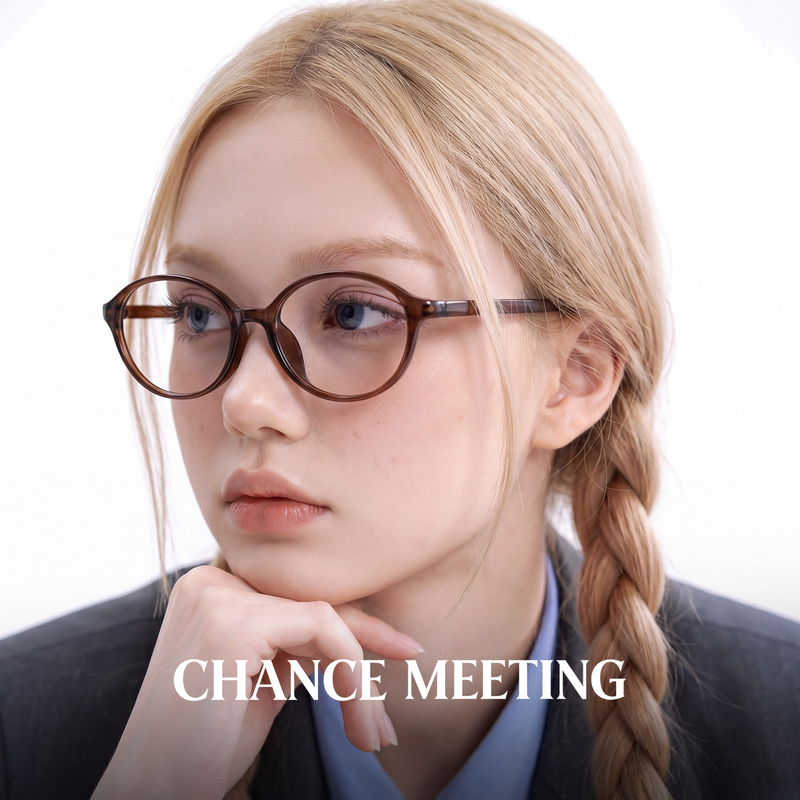 Retro Oval Small Frame Nerd-Style Brown Eyeglass Frames for Women, Natural Look, Ultra-Light, Suitable for High Myopia, Can Be Customized Retro Oval Small Frame Nerd-Style Brown Eyeglass Frames for Women, Natural Look, Ultra-Light, Suitable for High Myopia, Can Be Customized