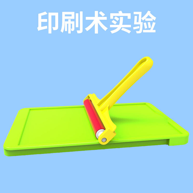 Typography Principles Experimental color printing convex version printing press models Children's science Toddlers STEM teaching aids