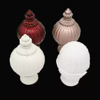 Curtain Rod hair accessories Roman Rod decorative sleeve blocking plug envelope headdress Roman head art head