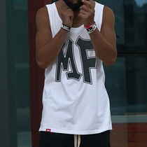 Magic axe MF runs cool vest loose fitness street dance pure cotton sports leisure street hip-hop men and women summer