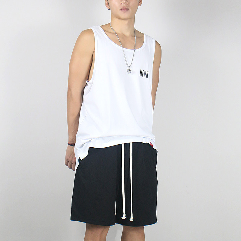 Magic sky axe MF parkour base sleeveless vest Hip-hop BBOY Hip-hop loose fitness men's and women's fashion brand pure cotton color