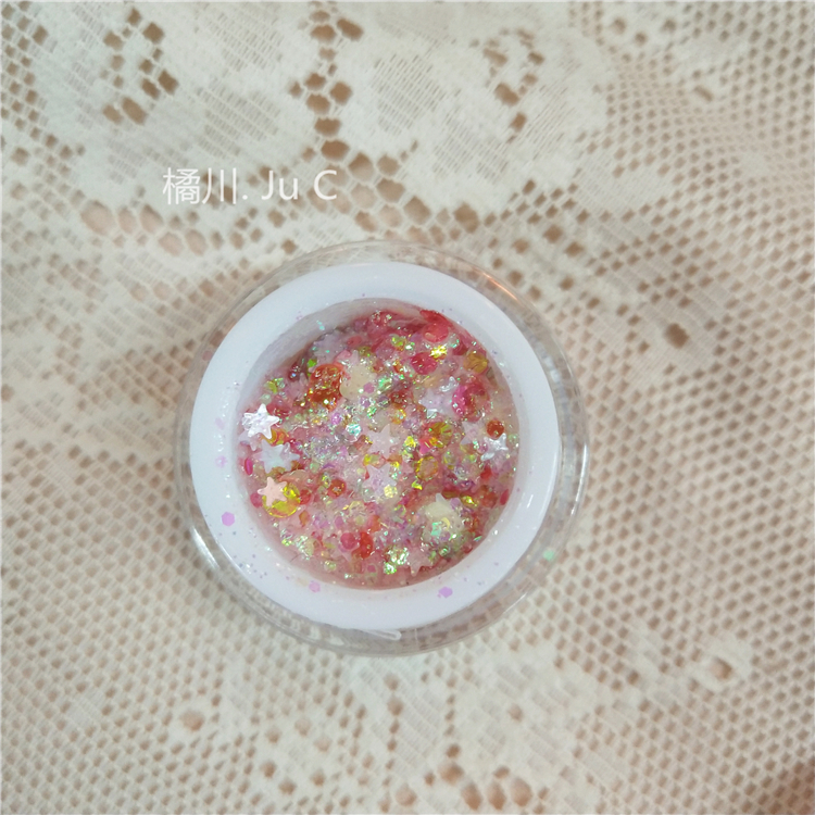 Keo- miễn phí nhấp nháy ánh sáng cao nàng tiên cá quy mô gel kem sequins bóng mắt giai đoạn trang điểm elf bụi sao tình yêu trang điểm bảng mắt zeesea