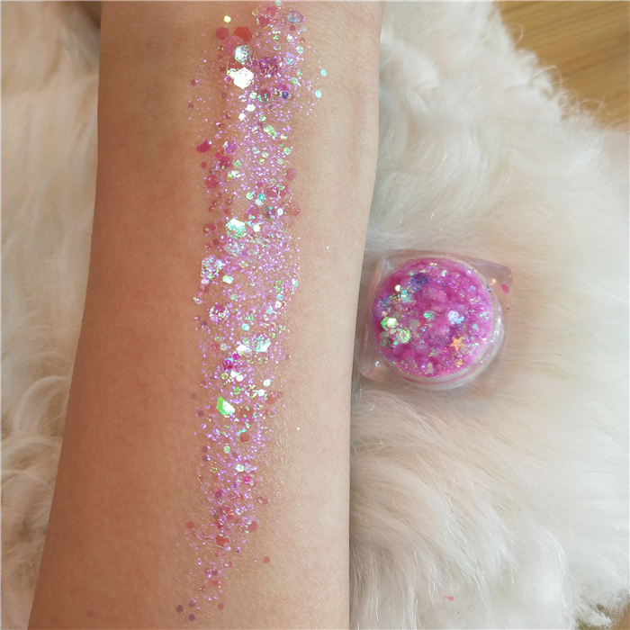 Cô gái trang điểm wizard bụi mermaid cân độ bóng cao sequin gel kem flash hiển thị ins mặt mềm chị bóng mắt nhũ klavuu