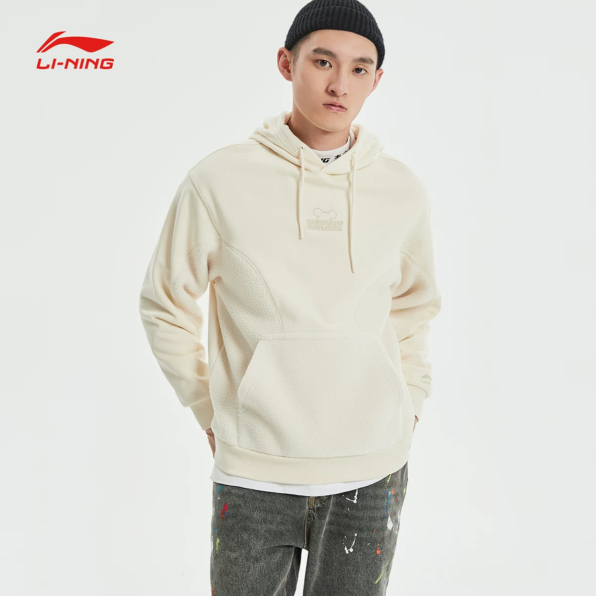 Disney, Li Ning, толстовка, длинный рукав, худи, спортивный костюм