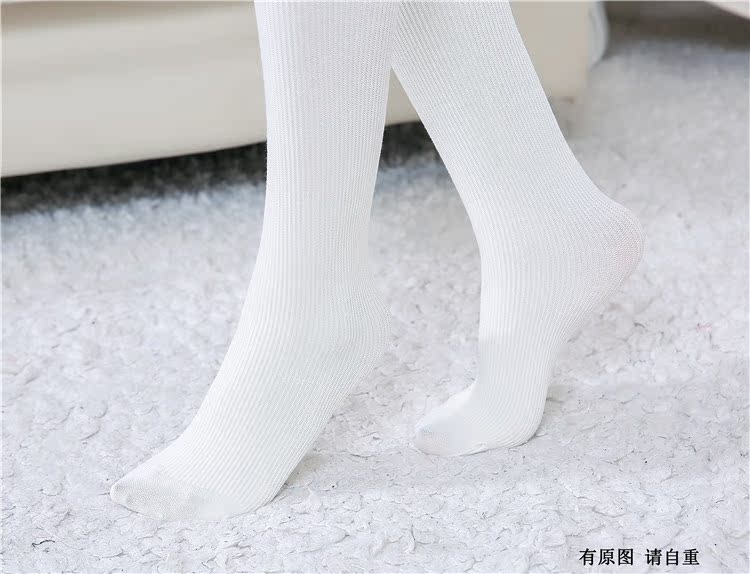 Vớ cotton phương Đông bó sát sọc dọc cashmere mỏng quần trắng ống lót vớ 6706/8706 quần tất trẻ em