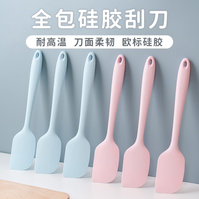 Tianyuejia Silicone Spatula Integrated Cake Mixing Knife High Temperature Resistant Cream Spreader Scraper Baking Tool