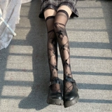 Черные гольфы с бантиком, сексуальные милые высокие сапоги