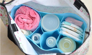 Túi lót lớn Mummy lót với một túi tote túi lưu trữ túi riêng biệt trong túi không dệt giỏ bỉm sữa