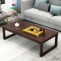 Living room simple tea table simple small family economy tea table solid wood Japanese retro small table tea table new
