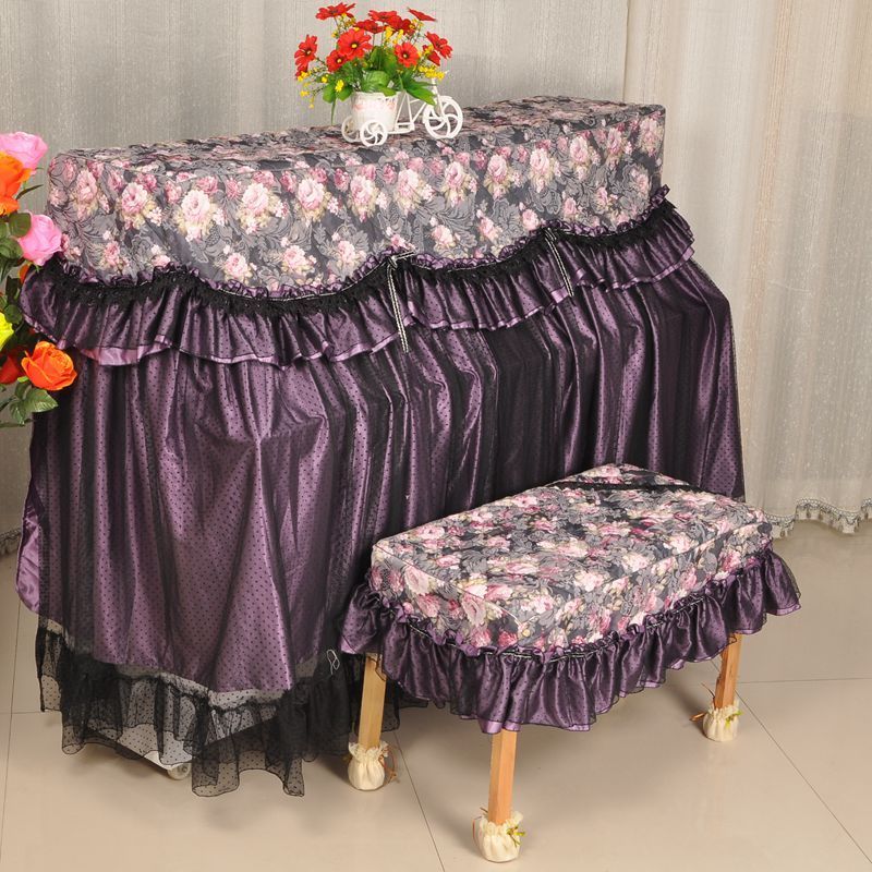 Piano dust cover European-style high-end fabric cover piano cover all-inclusive Yamaha high-end piano cover quilted