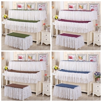 Lace Piano Full Hood Linen Fabric piano cover towel European-style dust-proof piano half hood universal cover cloth