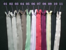 Invisible zipper