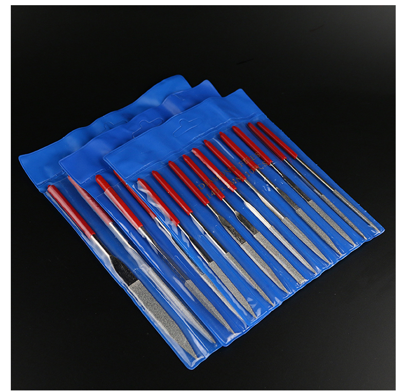Assorted file knife set steel file mini small contoured knife triangular circle shaping small woodworking rubbing knife metal grinding tool