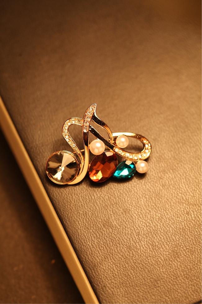 Broche en Alliage argent plaqué or - Ref 1178335 Image 6