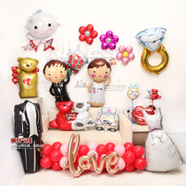 Wedding Wedding Room Archives Wedding Celebration Valentine Day Decorated Love Lips Cupid Aluminum Film Balloon